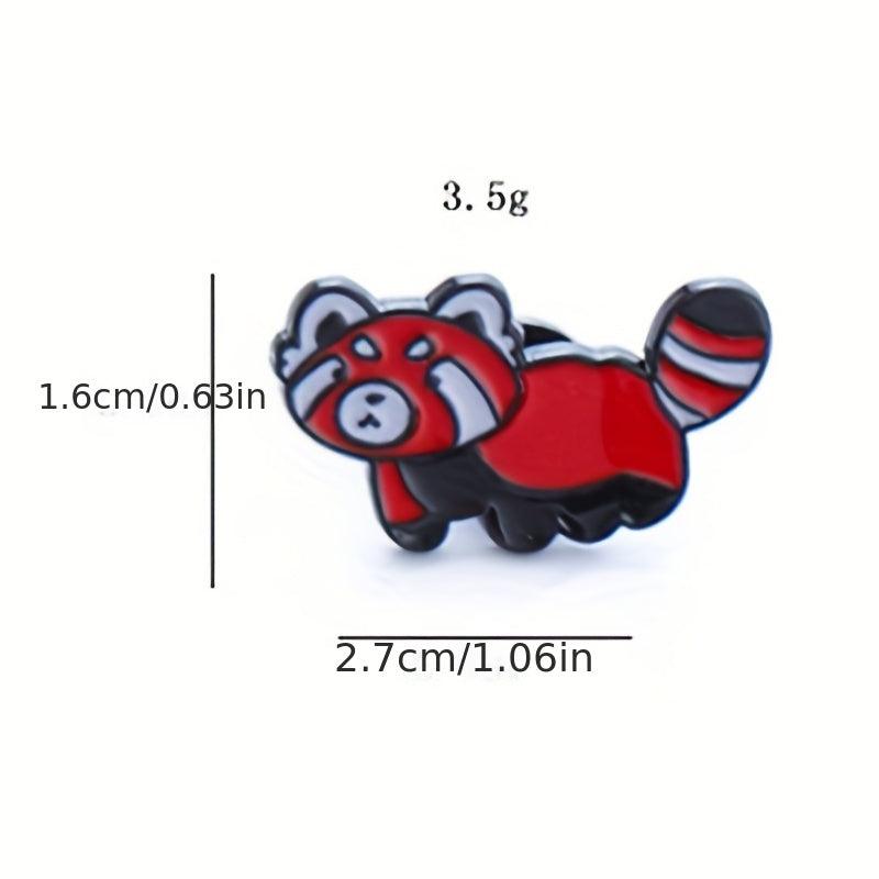 Cartoon Raccoon Badge Animal Brooch Clothing Collar Hat Accessories For Men
