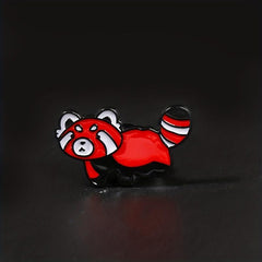 Cartoon Raccoon Badge Animal Brooch Clothing Collar Hat Accessories For Men
