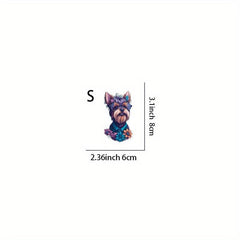 1pc Cartoon Dog Heat Transfer Sticker for DIY Clothes & T-Shirts