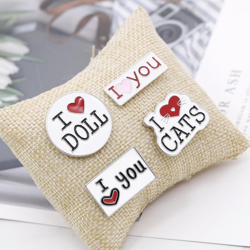 Geometric Alloy Oil Drop Brooch - I Love You Accessories