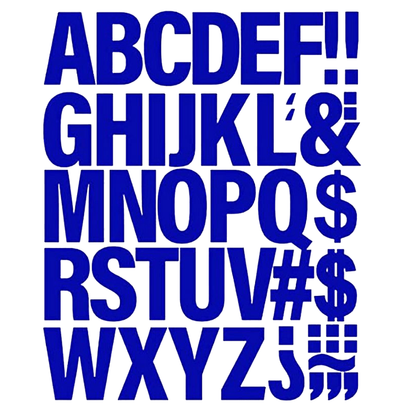 Iron-on Letters Heat Transfer Printing Stickers for Clothes, 5.08cm, 7 Colors