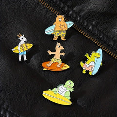 Cartoon Animal Brooch For Men Badge Clothing Bags Accessories Decoration