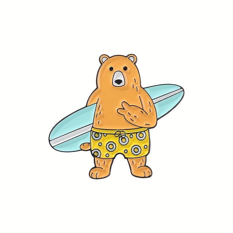 Cartoon Animal Brooch For Men Badge Clothing Bags Accessories Decoration