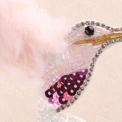Sequin Bird Embroidery Patch For Girls Clothing Coat Accessories