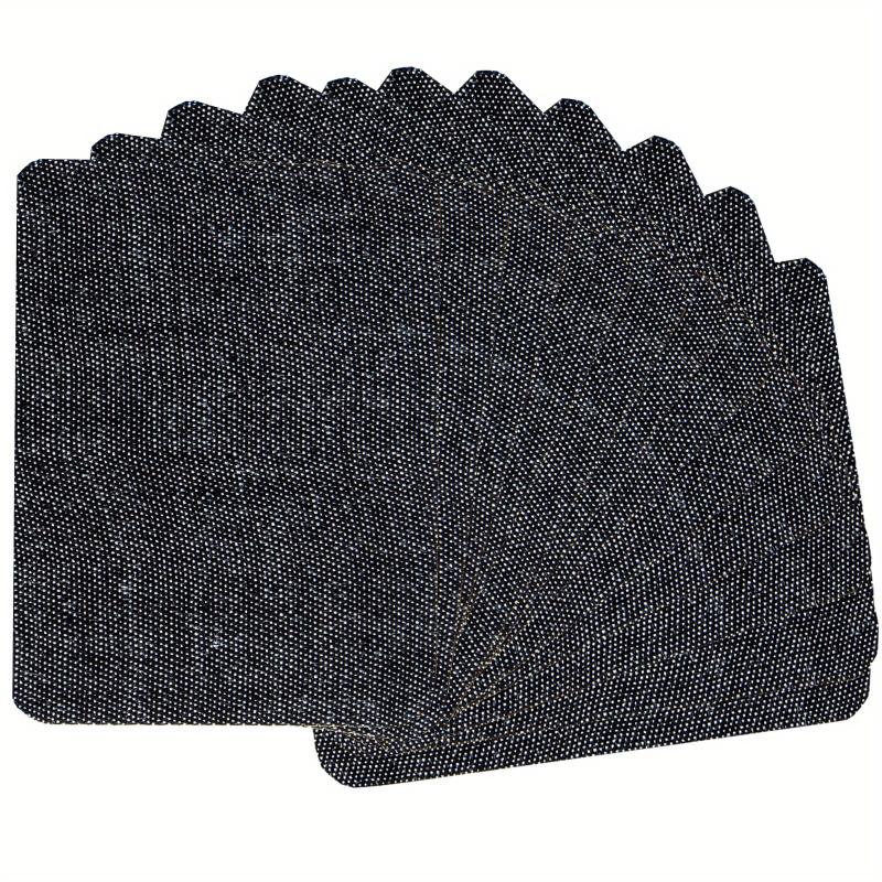 J CARP 12pcs Denim Fabric Iron on Patches Men Strong Glue Repair Kit