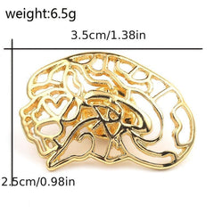 Hollowed Stomach Structure Brooch