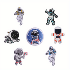 7pcs Astronaut Iron On Patches Sew On Embroidered Applique Repair Patch