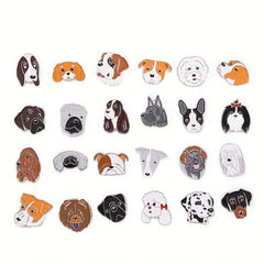 Dog Head Brooch Hat Emblem Corsage Hat Badges Metal Animal Accessories