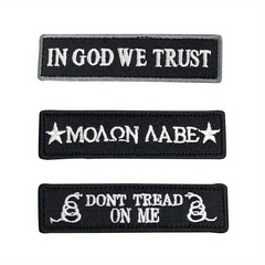 Men's Skull Embroidered Flower Patch Outdoor Stickers