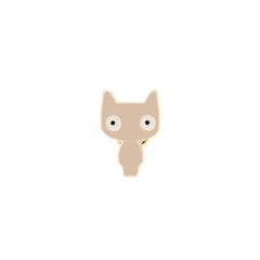 Cartoon Big eyed Cat Pin Clothes Bag Access.