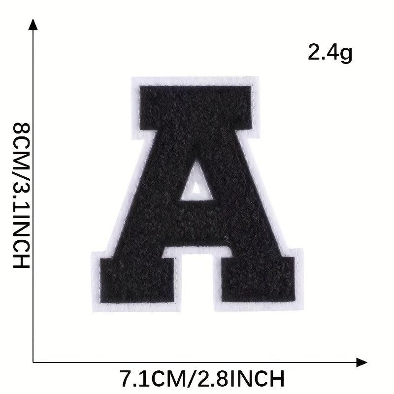 26pcs Snow Neil Iron On Letter Patches Sew On Embroidered Stickers
