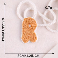 5pcs Embroidered Letter Badges Iron On Patches Sew On Embroidered Applique