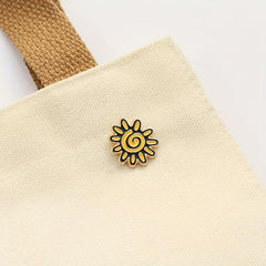Small Sun Metal Badge Enamel Pin