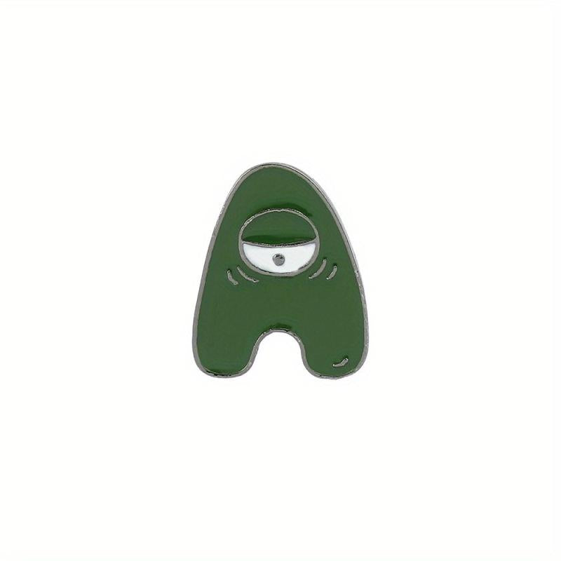 Funny Letter Enamel Pins Metal Badges Cartoon Brooches Hat Backpacks