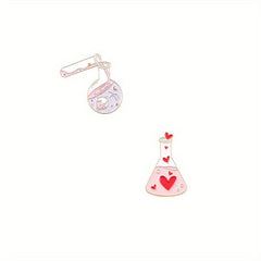 Galaxy Bottle & Heart Brooche