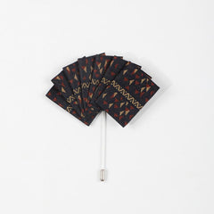 Men's Suit Pocket Square Chest Flower Brooch