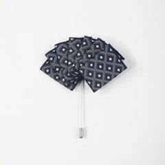 Men's Suit Pocket Square Chest Flower Brooch