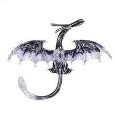 Flying Dragon Shape Brooch Men's Creative Coat Accessories