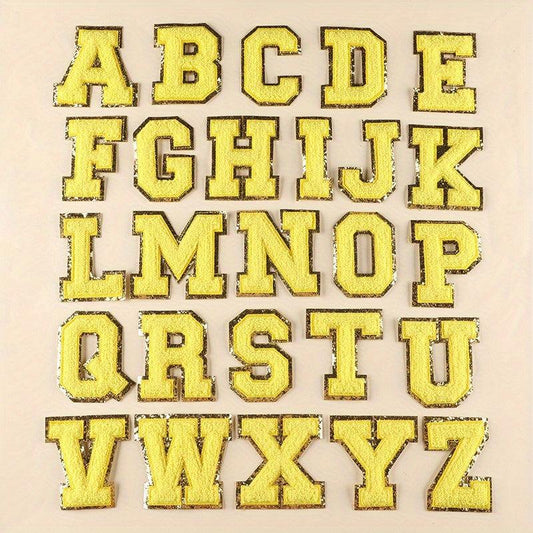 Letter Number Embroidered Iron On Patches for Jackets Hats Bags