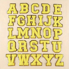 Letter Number Embroidered Iron On Patches for Jackets Hats Bags