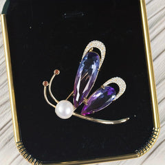 Colorful Butterfly Freshwater Pearl Brooch Pendant