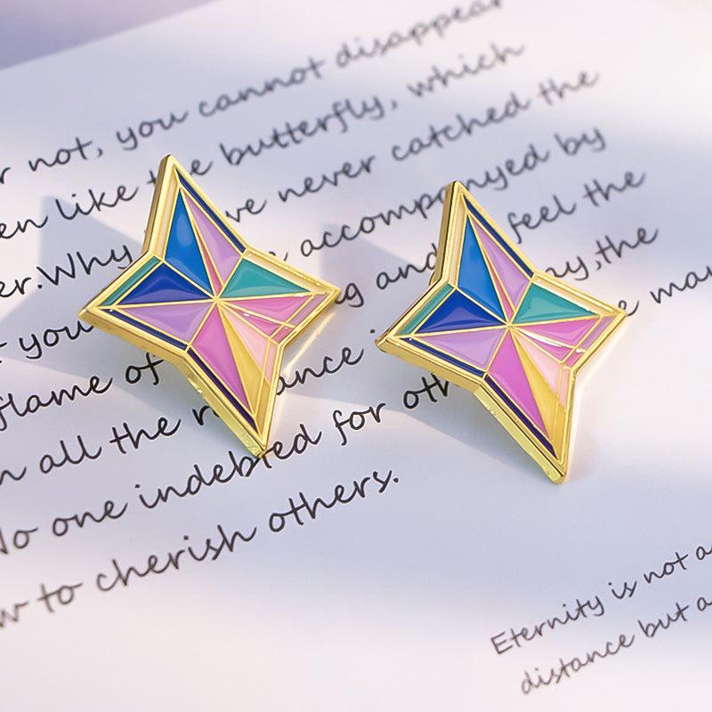 Artificial Diamond Enamel Pin