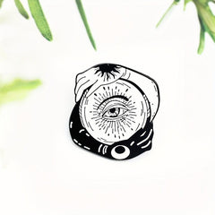 Sun Moon Wisdom Eye Brooch