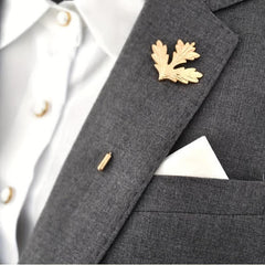Retro Deer Head Brooch Men's Small Suit Inserted Long Needle Style