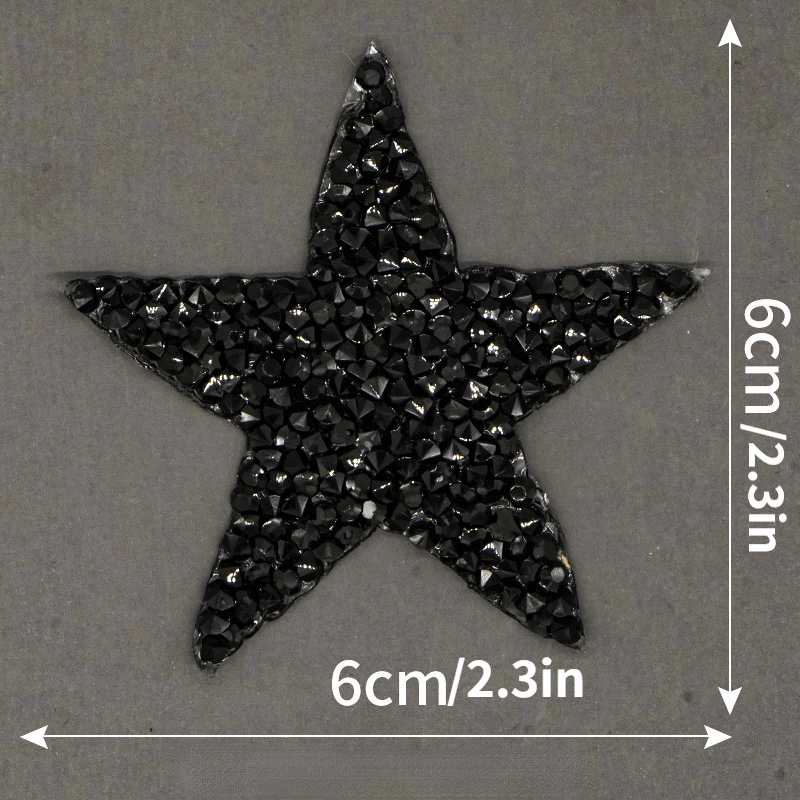 Pentagram Iron on Patch - Map Pattern Design for Clothing and Accessories