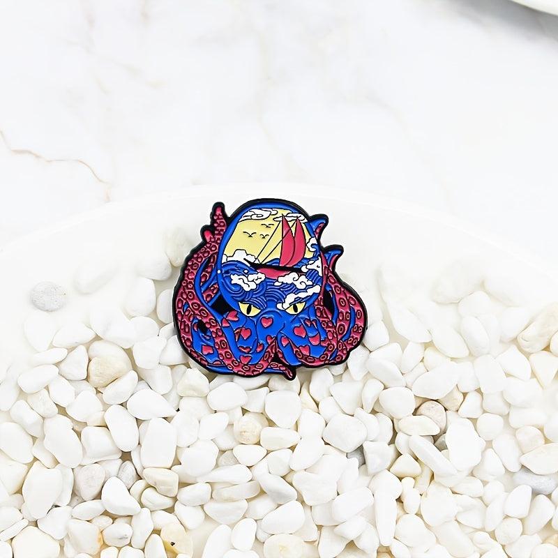 Cute Octopus Brooch Pin