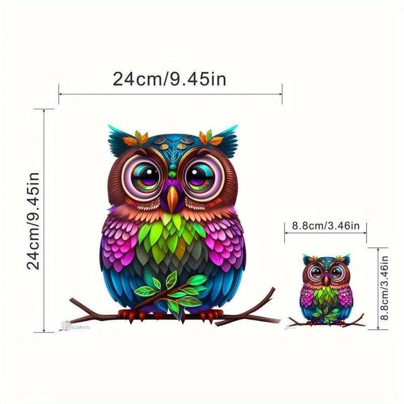 Owl Cartoon Iron On Transfer Patches Heat Transfer Vinyl Sticker