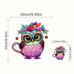 Owl Cartoon Iron On Transfer Patches Heat Transfer Vinyl Sticker