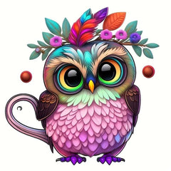 Owl Cartoon Iron On Transfer Patches Heat Transfer Vinyl Sticker