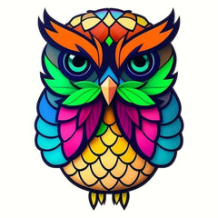 Owl Cartoon Iron On Transfer Patches Heat Transfer Vinyl Sticker