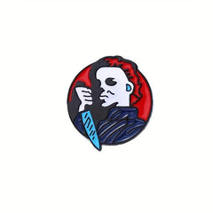 Funny Halloween Killer Dagger Brooch Men Gift