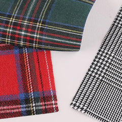 5pcs Plaid Striped Square DIY Patch Sewing Patchwork Decorative Accessories