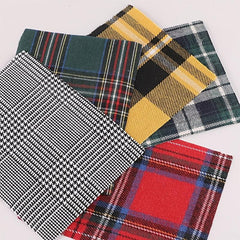 5pcs Plaid Striped Square DIY Patch Sewing Patchwork Decorative Accessories