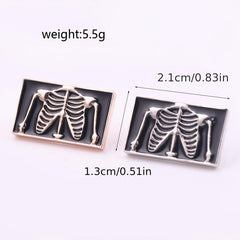 Skull Metal Plating Brooch Clothing Accessories