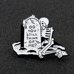 Cartoon Skeleton Brooch For Men