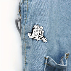 Cartoon Skeleton Brooch For Men