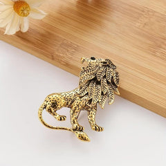 Vintage Lion Brooch Suit Pin Accessories