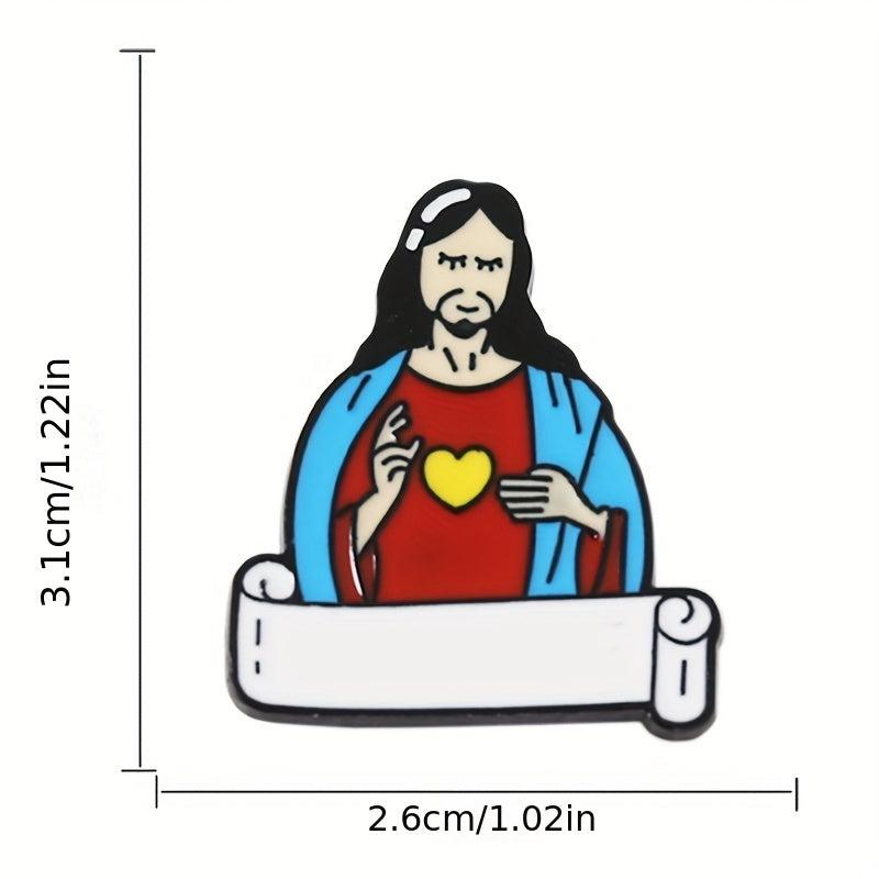 Greek Character Image Brooch Funny Pin for Men