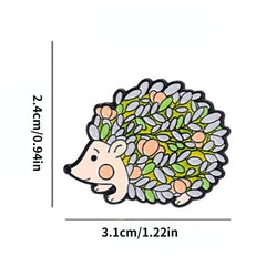 Frog Mushroom Flower Hedgehog Brooch Buttons For Men