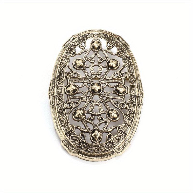 Vintage Men's Brooch Shield & Weapon