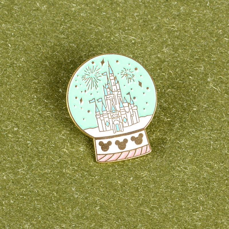 Crystal Ball Castle Brooch