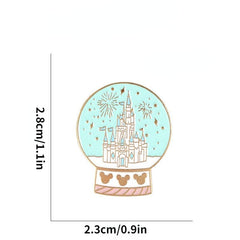 Crystal Ball Castle Brooch