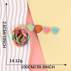 Heart Badges Embroidery Patches for DIY Clothes Bag Backpack