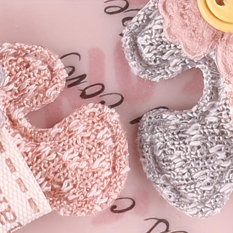 7pcs Bear Patches Plush Hair Accessories For Girls Clothing DIY