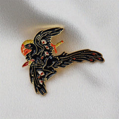 Cartoon Dinosaur Novelty Brooch for Men