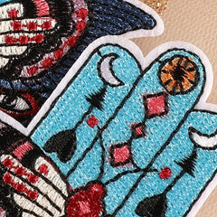 2pcs Cartoon Palm Iron On Patches DIY Crafts Clothing Repair Patch